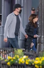 ZOOEY DESCHANEL and Jonathan Scott on the Set of Harold and the Purple Crayon in Atlanta 03/07/2022