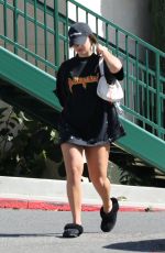 ADDISON RAE Arrives at Hot Pilates in West Hollywood 04/14/2022