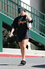 ADDISON RAE Arrives at Hot Pilates in West Hollywood 04/14/2022