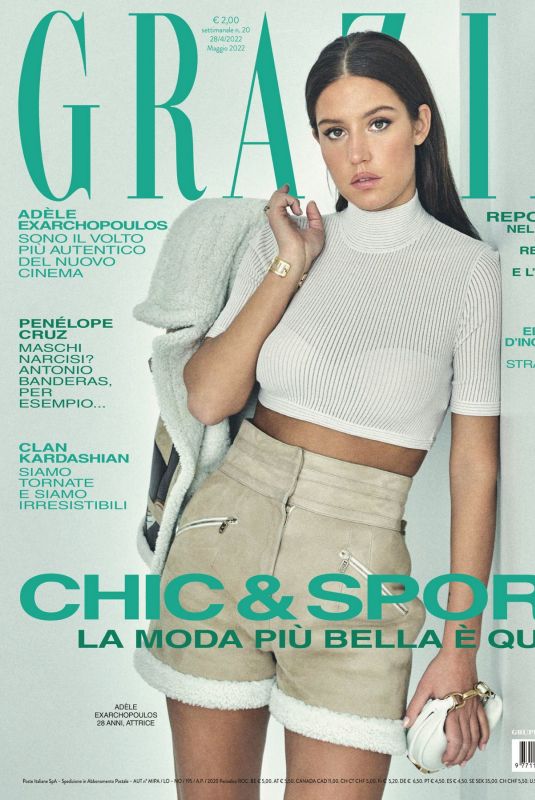 ADELE EXARCHOPOULOS in Grazia Magazine, Italy April 2022