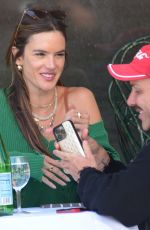 ALESSANDRA AMBROSIO and Matheus Mazzafera at Ivy Restaurant in Beverly Hills 04/22/2022