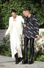 ALESSANDRA AMBROSIO and Matheus Mazzafera Heading to an Event in Beverly Hills 04/10/2022