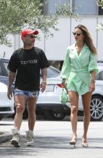 ALESSANDRA AMBROSIO and Matheus Mazzafera Out in Brentwood 04/11/2022