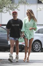 ALESSANDRA AMBROSIO and Matheus Mazzafera Out in Brentwood 04/11/2022