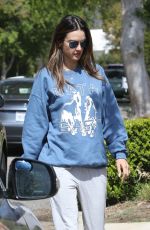 ALESSANDRA AMBROSIO Arrives at a Friend
