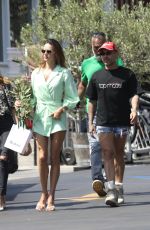 ALESSANDRA AMBROSIO Gifted a Bouquet of Flowers on Her 41st Birthday in Brentwood 04/11/2022