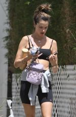 ALESSANDRA AMBROSIO Heading to Lunch in Beverly Hills 04/26/2022