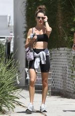 ALESSANDRA AMBROSIO Heading to Lunch in Beverly Hills 04/26/2022