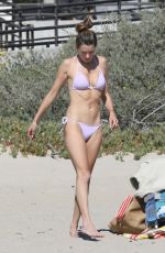 ALESSANDRA AMBROSIO in Bikini at a Beach in Los Angeles 04/09/2022