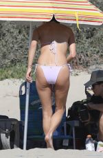 ALESSANDRA AMBROSIO in Bikini at a Beach in Los Angeles 04/09/2022