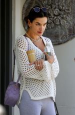 ALESSANDRA AMBROSIO leaves Yoga Class in Brentwood 04/25/2022