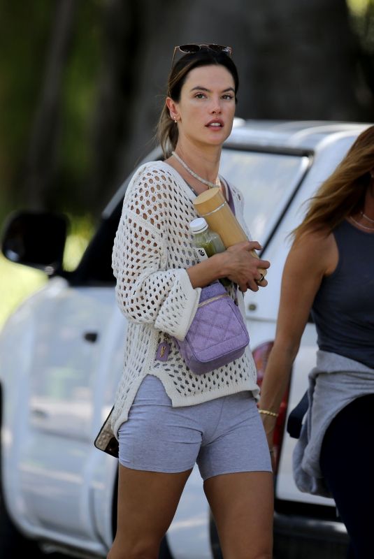 ALESSANDRA AMBROSIO leaves Yoga Class in Brentwood 04/25/2022