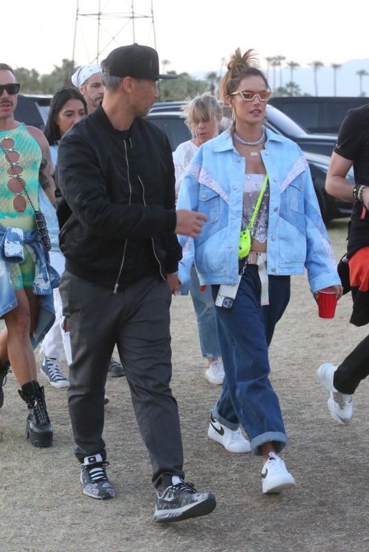 ALESSANDRA AMBROSIO Out at Coachella in Indio 04/16/2022