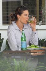ALESSANDRA AMBROSIO Out for Lunch with a Friend at Fred Segal in West Hollywood 04/28/2022