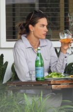 ALESSANDRA AMBROSIO Out for Lunch with a Friend at Fred Segal in West Hollywood 04/28/2022