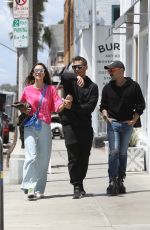 ALESSANDRA AMBROSIO Out for Lunch with Richard Lee and Matheus Mazzafera in Venice Beach 04/22/2022