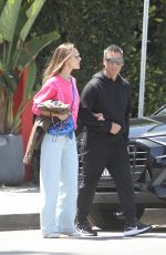 ALESSANDRA AMBROSIO Out for Lunch with Richard Lee and Matheus Mazzafera in Venice Beach 04/22/2022