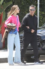 ALESSANDRA AMBROSIO Out for Lunch with Richard Lee and Matheus Mazzafera in Venice Beach 04/22/2022