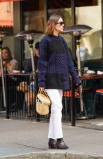 ALEXA CHUNG and Orson Fry Out in New York 04/14/2022