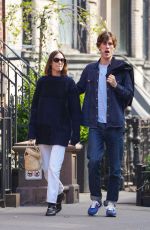 ALEXA CHUNG and Orson Fry Out in New York 04/14/2022