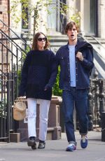 ALEXA CHUNG and Orson Fry Out in New York 04/14/2022