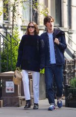 ALEXA CHUNG and Orson Fry Out in New York 04/14/2022