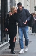 ALICE CAMPELLO and Alvaro Morata Out in Milan 04/26/2022