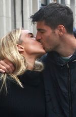 ALICE CAMPELLO and Alvaro Morata Out in Milan 04/26/2022