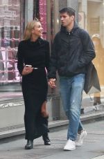 ALICE CAMPELLO and Alvaro Morata Out in Milan 04/26/2022