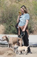 ALICIA SILVERSTONE Out Hiking with Her Dogs in Hollywood 04/21/2022