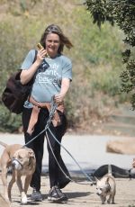ALICIA SILVERSTONE Out Hiking with Her Dogs in Hollywood 04/21/2022