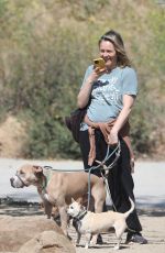 ALICIA SILVERSTONE Out Hiking with Her Dogs in Hollywood 04/21/2022
