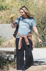 ALICIA SILVERSTONE Out Hiking with Her Dogs in Hollywood 04/21/2022