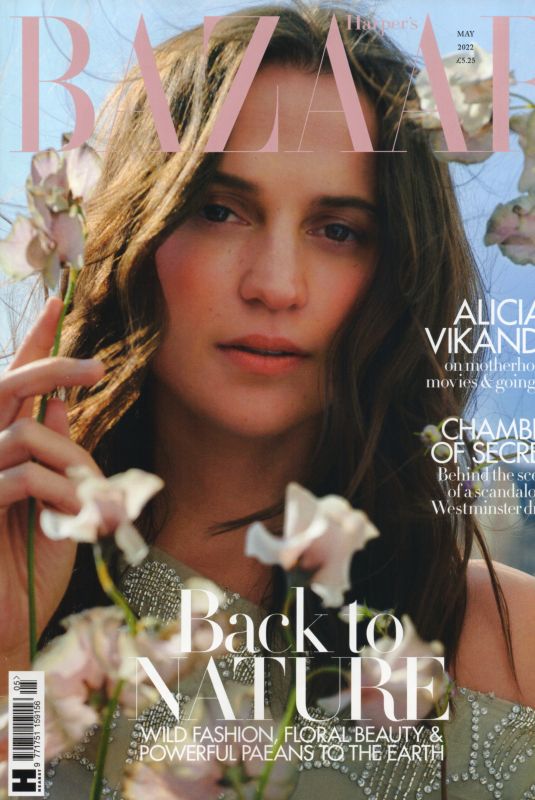 ALICIA VIKANDER on the Cover of Harper’s Bazaar Magazine, UK May 2022