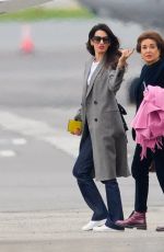AMAL CLOONEY Arrives at Teterboro Airport in New Jersey 04/26/2022
