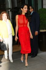 AMAL CLOONEY Leaves Whitby Hotel in New York 04/28/2022