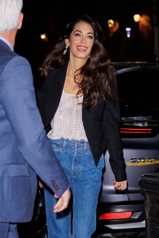 AMAL DINNER Out for Dinner in New York 04/27/2022