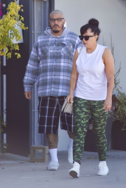 AMANDA BYNES and Paul Michael Out in Los Angeles 03/31/2022