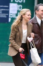 AMANDA SEYFRIED and Thomas Sadoski Out with Their Dog in Brooklyn 04/26/2022