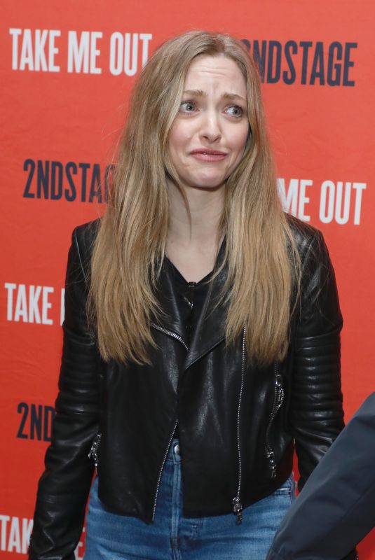 AMANDA SEYFRIED at Take Me Out Opening Night on Broadway at Hayes Theatre in New York 04/04/2022