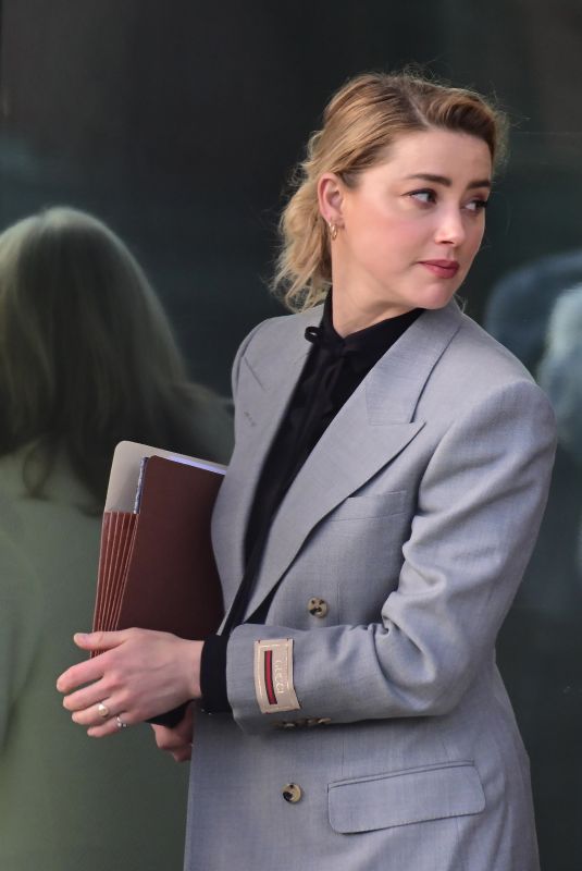 AMBER HEARD Leaves Fairfax County Courthouse in Fairfax 04/12/2022
