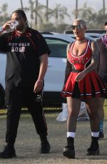 AMBER ROSE Arrives at Coachella Valley Music and Arts Festival in Indio 04/17/2022