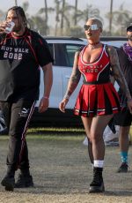 AMBER ROSE Arrives at Coachella Valley Music and Arts Festival in Indio 04/17/2022