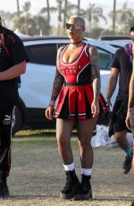AMBER ROSE Arrives at Coachella Valley Music and Arts Festival in Indio 04/17/2022