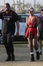 AMBER ROSE Arrives at Coachella Valley Music and Arts Festival in Indio 04/17/2022