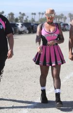AMBER ROSE at Coachella Valley Music and Arts Festival in indio 04/15/2022