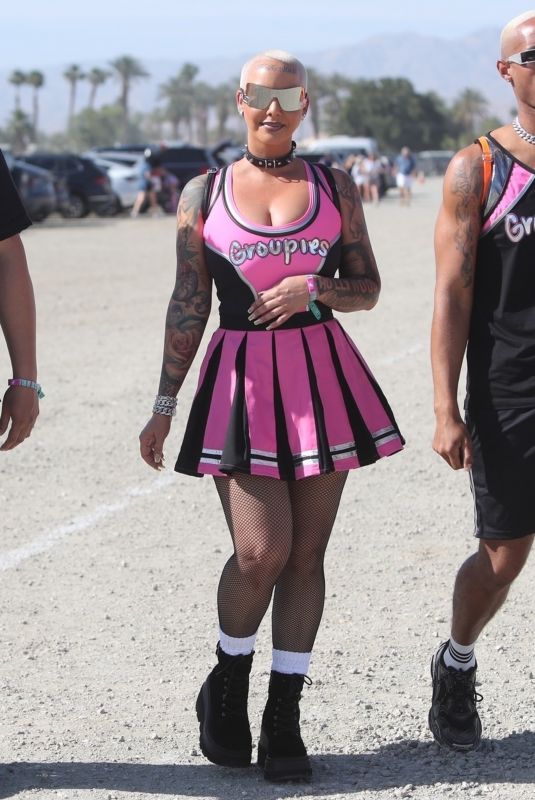AMBER ROSE at Coachella Valley Music and Arts Festival in indio 04/15/2022