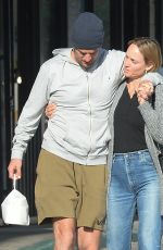 AMBER VALLETTA Help Her Boyfriend Teddy Charles Walk in Los Angeles 04/18/2022