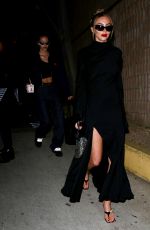 AMELIA HAMLIN Arrives at Alexander Wang’s Fashion City Runway Show in Chinatown 04/19/2022