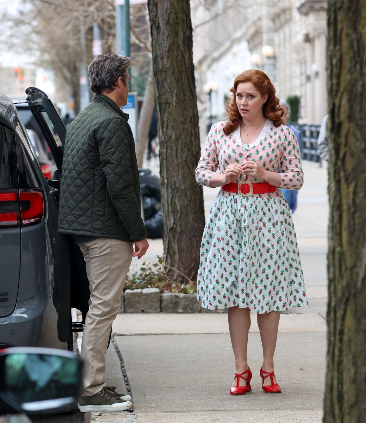 AMY ADAMS and Patrick Dempsey on the Set of Disenchanted in New York 04 ...